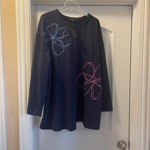 Lane Bryant blue top size 22-24 NWT